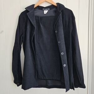 Sanctuary classic black velvet suit-Size L